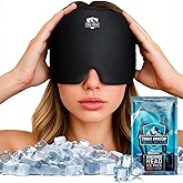 Trekproof Migraine Relief Cap, Cooling Gel Headache Relief Cap, Ice Pack for Face and Eyes, Cooling Migraine Mask, Soothing Cold Therapy Head Ice Pack Head Wrap for Tension, Sinus, Hangovers