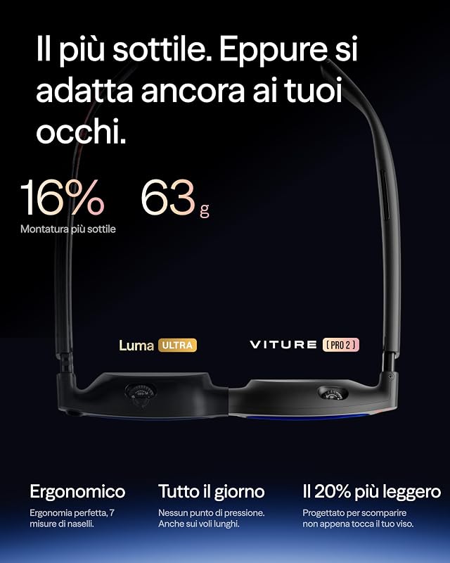 Pro 2 Occhiali XR/AR – UltraClarity 3.0 120 Hz, 1600 nits, 50° FOV — foto 4 di 8