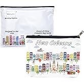 Beary Blu City Themed Artwork Cosmetic Bag Series – Designed in USA, Travel Makeup Bag with Zipper, Souvenir Gift for Women, Artwork Organizer for Purse or Toiletry (New Orleans)