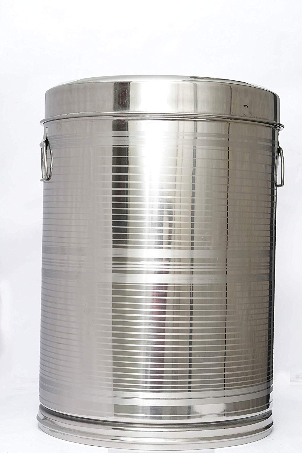 Buy VK Stainless Steel Drum/Kothi for Storing Water/Grains/Rice (50 kg Approx) Online at Low