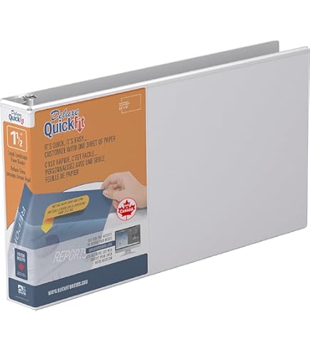 4 Pack Of 8.5″ X 11″ Landscape View Binder, 3-Ring 1-Inch Capacity
