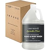 Hand/Body Wash | Infuse Lavender Mint Hotel | 1 Gallon | For Hospitality & Vacation Rentals to Refill Dispensers | (Single Gallon)