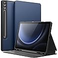 JETech Case for Samsung Galaxy Tab S9 FE+ / S9 FE Plus 12.4-Inch with S Pen Holder, Slim Folio Stand Protective Tablet Cover, Multi-Angle Viewing (Navy Blue)