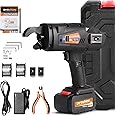 Proshine Automatic Rebar Tier 0.3"-1.3" Rebar Tie Rebar Tying Gun + 4400mAh Rechargeable Battery + 2PCS Rebar Tie Wire Rebar Tier Tying Machine 0.8S a Knot