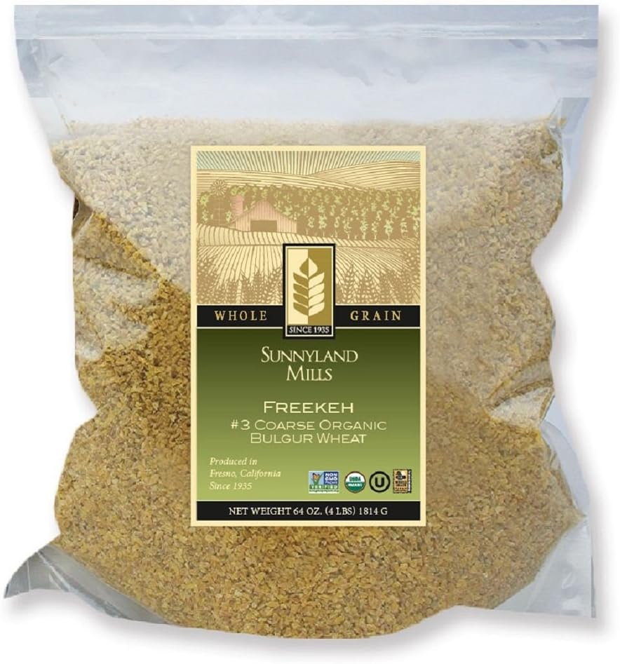 #3 Coarse Organic Freekeh Bulgur Wheat, 4lbs (2 pack)