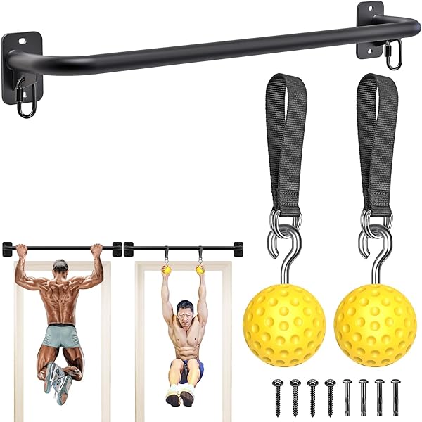 Fitarc Heavy Duty Wall Mount Pull Up Bar - Steel Joist Mount Chin Up Bar For Doorway, Home Gym