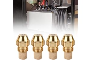 4Pcs Oil Burner Nozzle Fit for Aqua Hot, 0.35GPH 60 Degree Fuel Nozzle Brass Pressure Burner Oil Nozzles Replacement