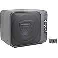 Rockville Ground Pounder, 800W Powered Dual 10" Car Subwoofer, Includes Remote, Compact Aluminum Enclosure, Perfect for Ground-Shaking Bass