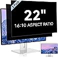 [2 Pack] 22 Inch Computer Privacy Screen for 16:10 Aspect Ratio Widescreen Monitor, Eye Protection Anti Glare Blue Light Computer Monitor Privacy Filter, Removable Anti-Scratch 22in Protector Film