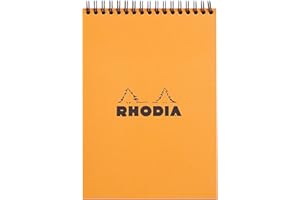 Rhodia Wirebound Notepad, A5, Lined - Orange