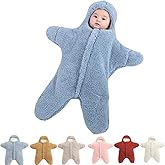 Zureto Baby Starfish Onesie - Thick Fleece Wearable Sleeping Bag for Newborns