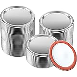 100pcs Regular Mouth Canning Lids,70mm Mason Jar Canning Lids,kerr Jars,reusable Leak Proof Split-type Silver Lids With Silic