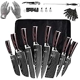 FULLHI Knife Set, 14pcs Japanese Knives Set, Premium German Stainless Steel chef Knife Set