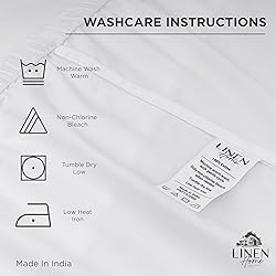 Linen Home 100% Cotton Percale Weave Fitted