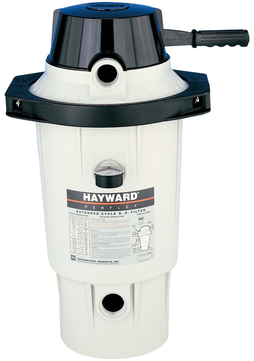Amazon.com : Hayward EC40AC Perflex Extended-Cycle D.E. Pool Filter :  Swimming Pool De Filters : Garden & Outdoor