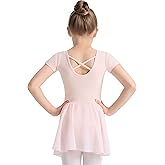 TinyChoice Ballet Leotards for Girls Ballet Dress for Toddler & Ballet Outfit with Criss-Cross Back, 2T-11Y