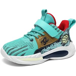 BTKSDAS Boys Girls Shoes Running Tennis Basketball Shoes Outdoor Hiking Sneaker for Kids Athletic Breathable