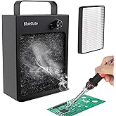 BlueDate HEPA Solder Fume Absorber Remover Fume Extractor Anti-Smoke Absorber DIY Work Fan for Soldering Station, Hand Engrav