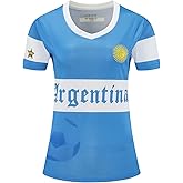 shanovelle Women Soccer Jersey Sports Fans Outdoor T-Shirts Athletic Slim Fit Activewear Tee Soccer Shirt