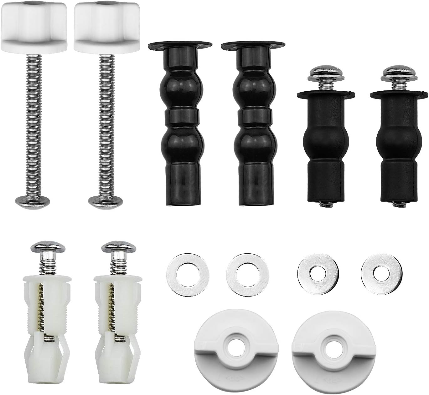cococity Universal Toilet Seats Screws and Bolts, Toilet Seat Hinges