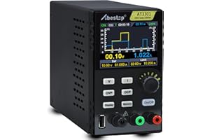 Abestop AT3301 DC Power Supply, 30V 10A Adjustable Digital Lab Bench Power Supply 10mV / 1mA High Resolution with 2.8 inch LCD Adjustable Switching Regulated Power Supply
