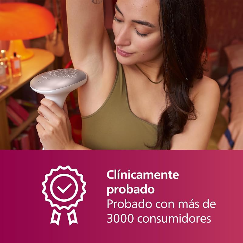 Lumea serie 7000, dispositivo de depilación IPL, alternativa de depilación láser, 3 accesorios para el cuerpo, la cara y la zona del bikini, modelo SC1999/00