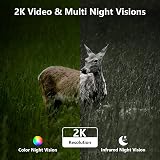 Cinnado 4G LTE Solar Security Camera 2K Outdoor IP65 PIR Night Vision view 7