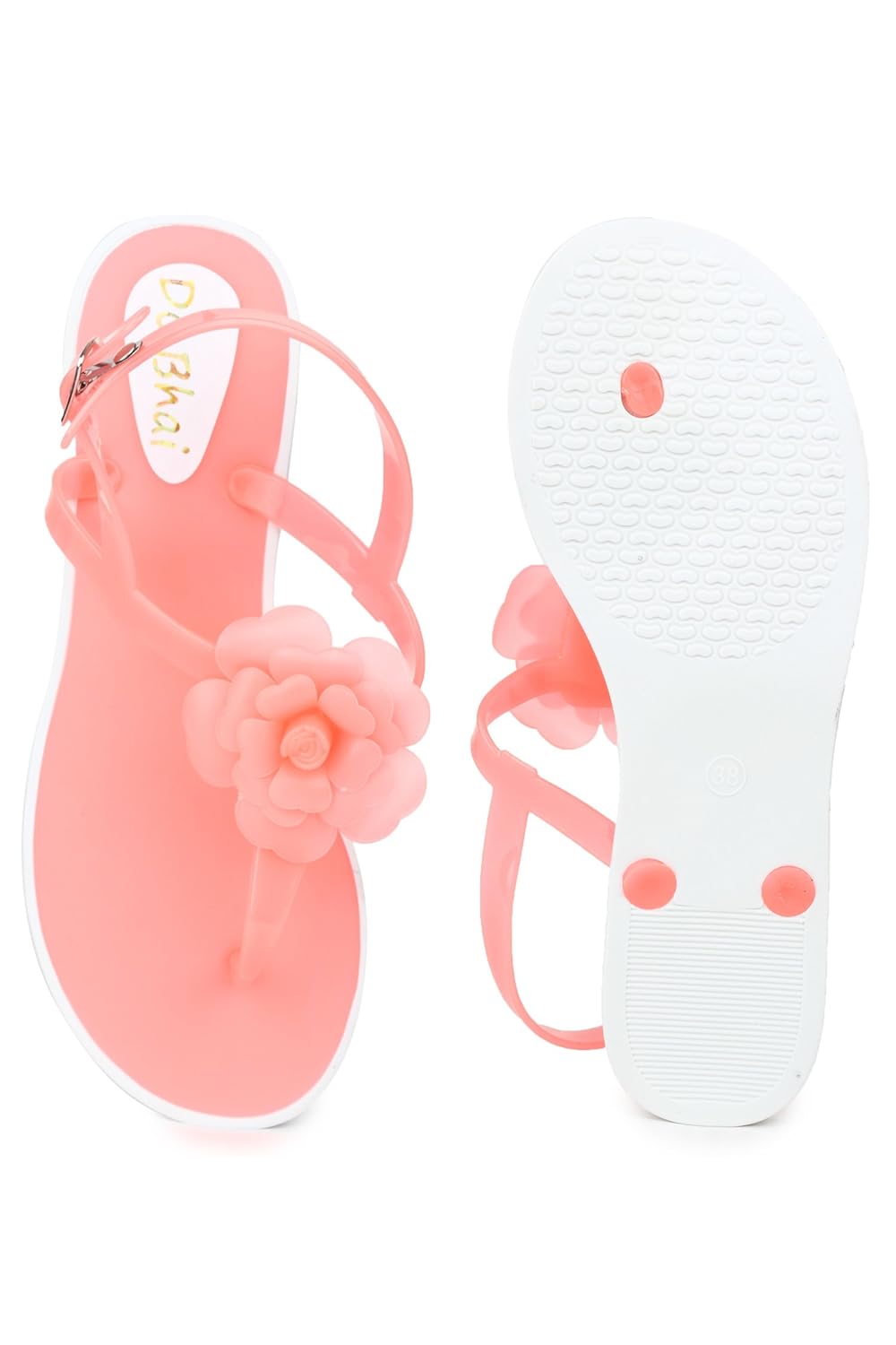 do bhai flower-sandal-f fashionable, stylish & smart casual flipflop for women