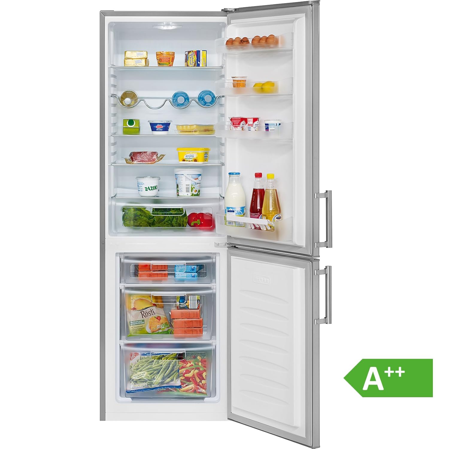 Bomann KG 186 - Frigorífico (Independiente, Acero inoxidable ...