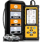 OBDMATE OBD2 Scanner with ABS SRS Transmission Diagnostic Tool | Reset Fault Lights | Multi-system Car Code Reader with Full OBDII Functions | Battery Voltage Check | DLC Pin Test