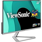 ViewSonic VX2276-SMHD 22 Inch 1080p Widescreen IPS Monitor with Ultra-Thin Bezels, HDMI and DisplayPort,Black/Silver