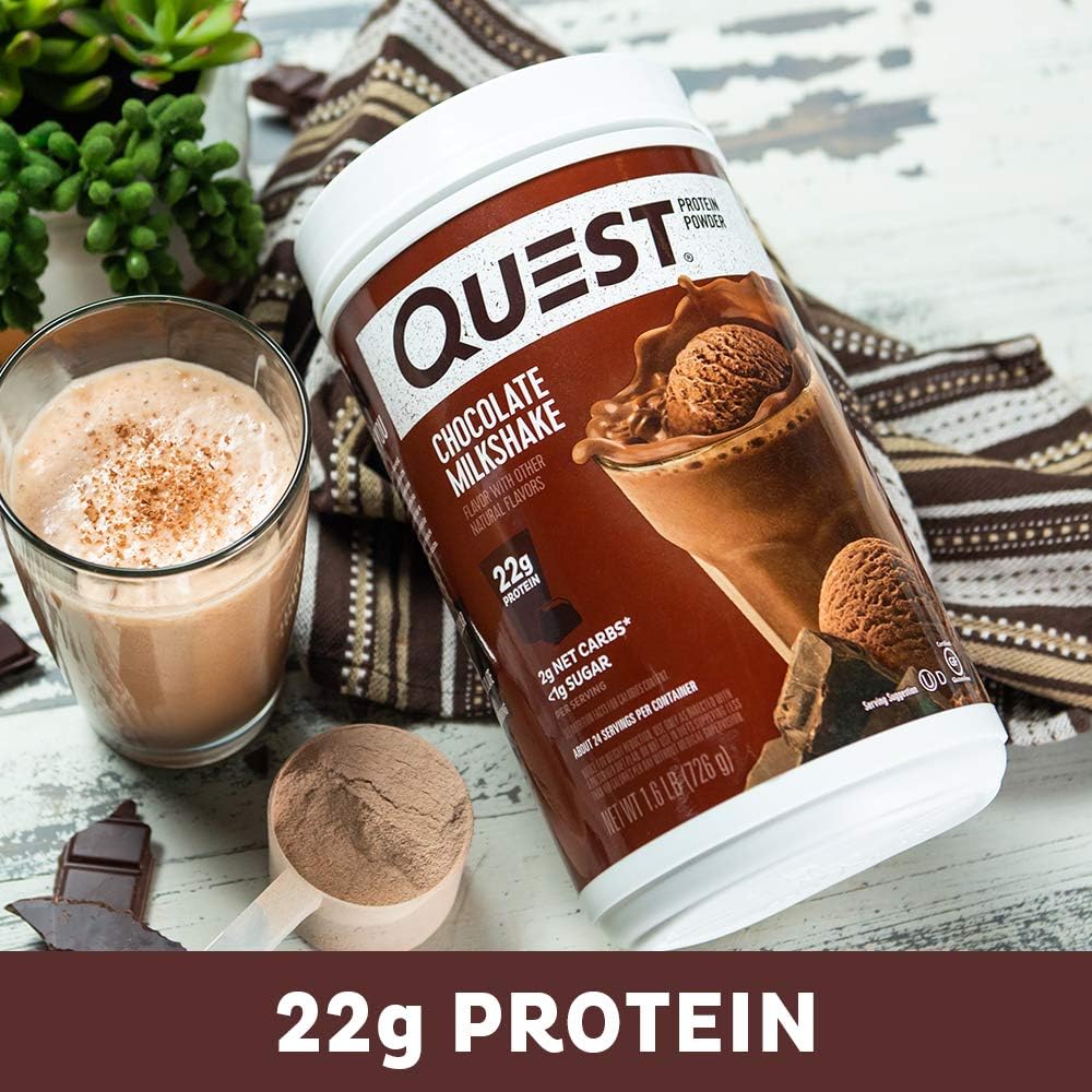 Nutrition Chocolate Milkshake Protein Powder, High Protein, Low Carb, Gluten Free, Soy Free, 1.6 lbs (Pack of 1): Health & Personal Care