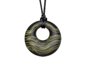 MUNCHABLES: JEWELRY FOR KIDS THAT CHEW Munchables Scribbles Sensory Chew Necklace – Chewy Fidget Toy for Adults, Kids, Boys (Green)