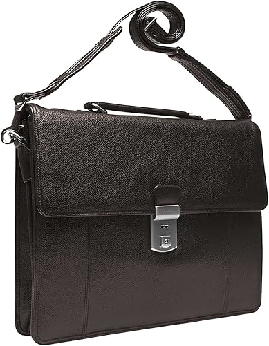 Amazon Co Jp ピカードメンズレザースーツケースブリーフケースバッグミラノブラック65 シューズ バッグ