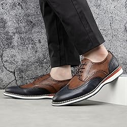 Meijiana Men's Oxfords Casual Dress Shoes Leather