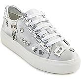 Karl Lagerfeld Womens Cate Pins Lace Up Sneaker