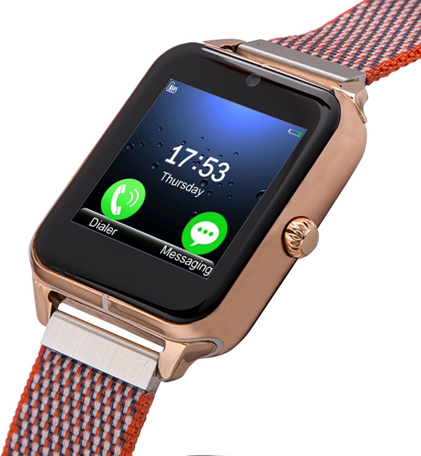 Smartwatch, Collasaro Sweatproof Smart Watch Phone with Camera and SIM Card Slot, Smart Watch for Android Samsung LG Sony HTC Smartphones