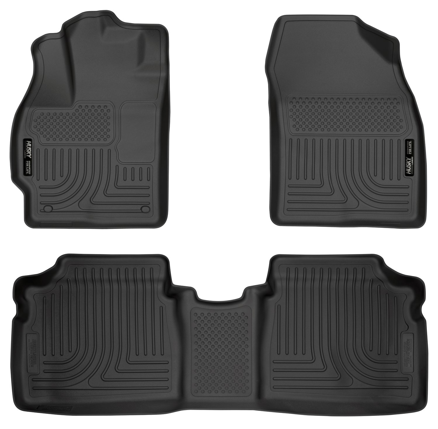 Husky Liners Front & 2nd Seat Floor Liners Fits 12-15 Prius Two/Three/Four/Five