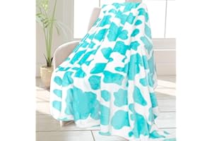 HSEEC Soft Blankets & Throws Fleece Blanket Throw Blue Couch Throw Blanket