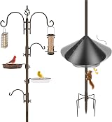 Urban Deco Bird Feeding Station with Squirrel Baffle Heavy Duty Kit
