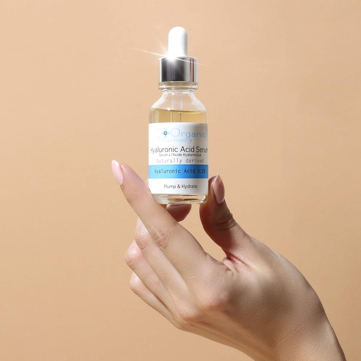 The Organic Pharmacy Hyaluronic Acid Serum 30ml, Hydrating, 0.2% triple-molecular weight Hyaluronic Acid - Image 3