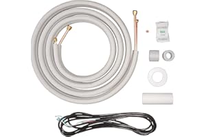 Senville 16 Ft. Copper Pipes for Mini Split Air Conditioner 1/2" & 1/4" OD White