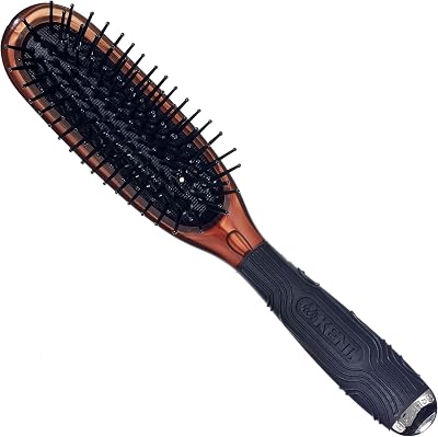 KENT Head Hog Hair Brush Gentle Detangling Fine Quill All Hair Types Rubber Grip