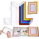 7Pcs Paper Crafting Alignment Guides with Storage Case, Precision Layering &amp; Matting Spacers, 1/16 to 1/2 Inch Layering Matting Spacing Positioning Tools for Card Making Scrapbooking &amp; DIY Paper Craft