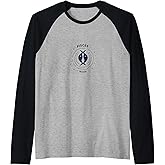 Pisces Season Zodiac Art - Celestial Fish Symbol Raglan Baseball Tee