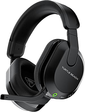 Turtle Beach Stealth 600 PC Kabelloses Gaming Headset w/ 80hr Stunden, 50mm Lautsprecher und Bluetooth für PC, PS5, PS4, Schwarz