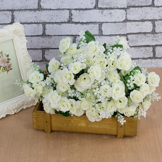 ypypiaol 1 Ramo De Flores Con 15 Cabezas Con Decoraciones ...