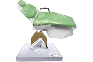 125 Pcs Full Dental Chair Covers 29'' X 80'' X 1.34c by Vastmed | Clear Dental Chair Covers Sleeve for Covering Chair | Waterproof Plastic Cover Sleeves to Cover Back and Headrest