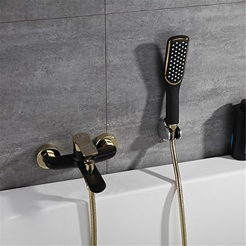 Dusche Schwarz Gold - Balkon Gestalten