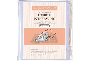 WINGKIND T-Shirt Quit Project Fusible Interfacing, White (44" x 79")